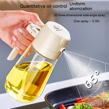 2-in-1 Glass Oil Dispenser & Sprayer™ (500ml)